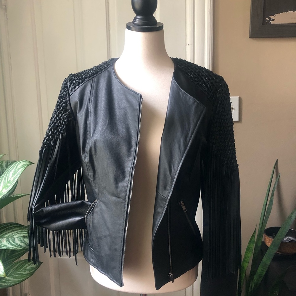 ASOS Leather Fringe Jacket - Unique details - 6
